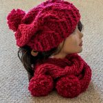 Crochet Hat combined with a Knitted Scarf