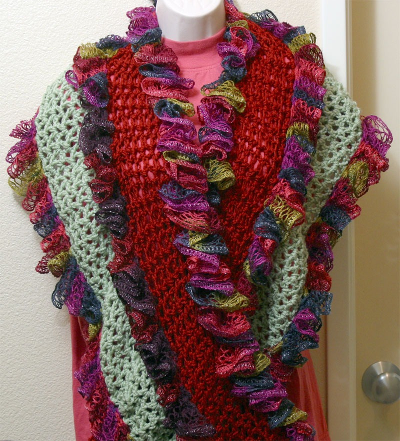 Throwback from the Past - Fiesta Crochet Shawl