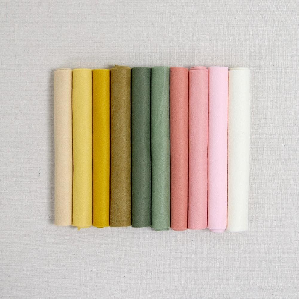 Benzie Design Wool Felt Boho Flower colors
