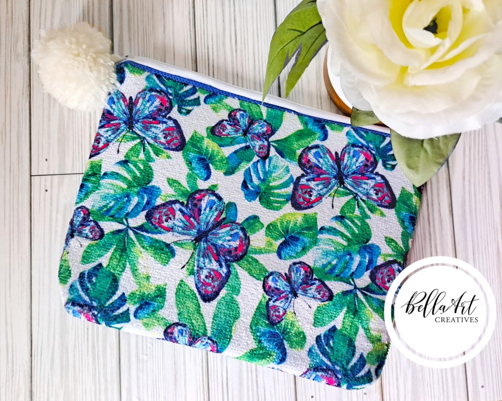 Easy Zipper Pouch with Dollar Tree Dish Drying Mat ~ BellaArt Creatives