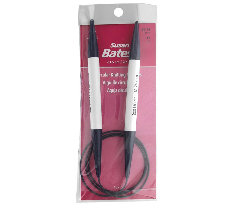 Susan Bates Silvalume Circular Knitting Needle 29-inch Size 17